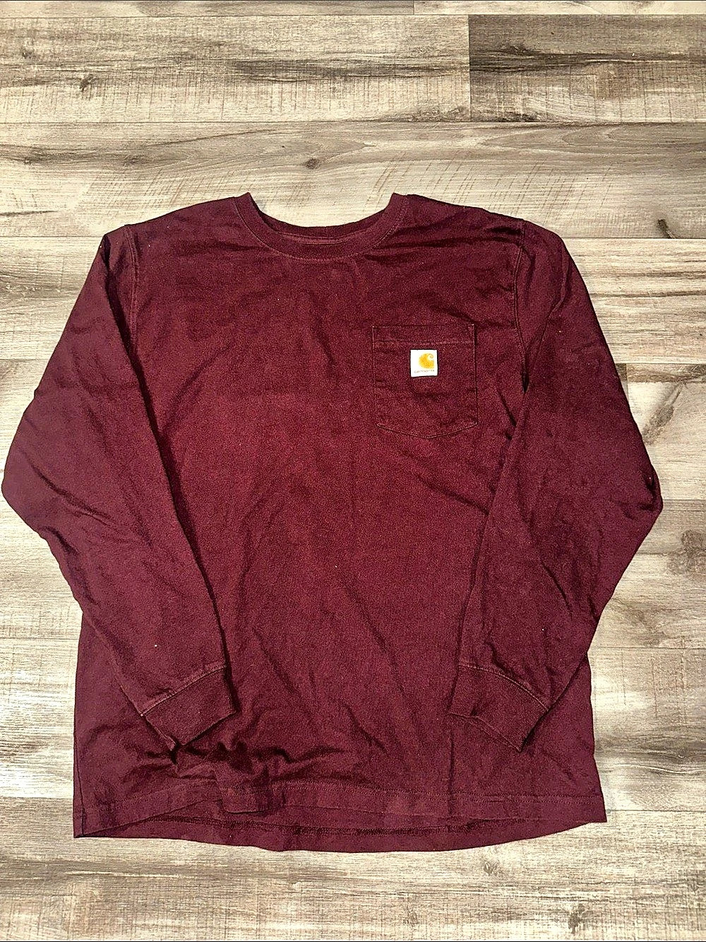 Carhartt Loose Fit Heavyweight Long-Sleeve Pocket T-Shirt K126 Purple Large